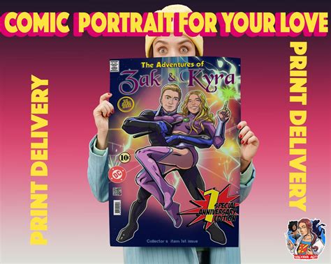 Custom Comic Book Cover For Your Superhero Commission Comic Etsy