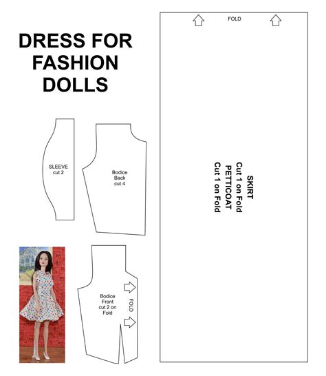 9 Best Barbie Clothes Templates Printable Barbie Dress Pattern Barbie Doll