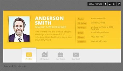 Cool Way To Be Awesome Online Responsive Vcard Template Collection