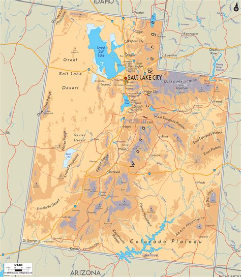 Map Of Utah Cities And Roads Gis Geography Vrogue Co