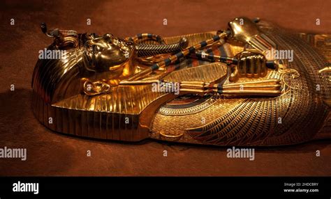 Inner Coffin Made Of Gold With Inlays Of Glass Paste And Gemstones