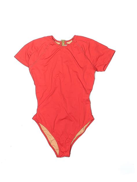 Jcrew Solid Red One Piece Swimsuit Size 6 73 Off Thredup