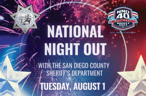 National Night Out Against Crime With Vista And San Marcos Sheriffs