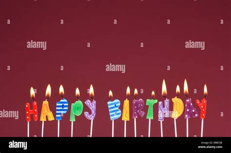 Happy Birthday Candles Hi Res Stock Photography And Images Alamy