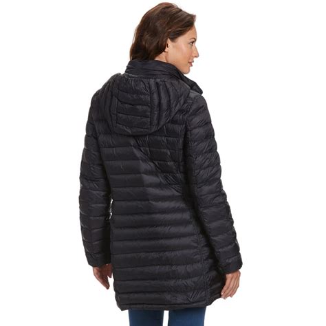 32 Degrees Womens Long Packable Down Jacket