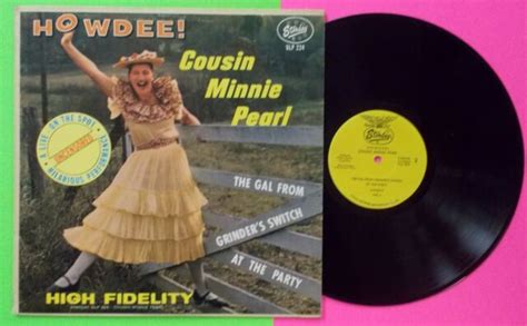 Minnie Pearl Howdee Lp 1963 Hee Haw Country Comedian Near Mint Vinyl