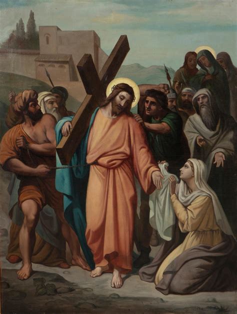 Lot Continental School 19th Century 6th Station Of The Cross