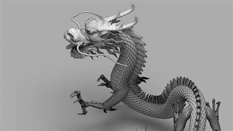 3d dragon chinese turbosquid 1507075