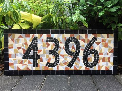 Mosaic House Numbers Green Street Mosaics