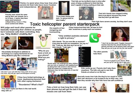 Toxic Helicopter Parent Starter Pack Rstarterpacks Starter Packs