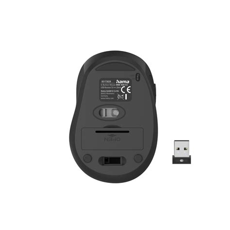 Hama Mw 400 V2 Optical 6 Button Wireless Mouse Ergonomic Usb Rec