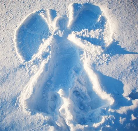 Angel In The Snow — Stock Photo © Kotsysanin 7921128
