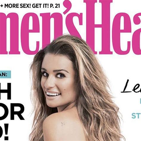Lea Michele Reveals Cory Monteith Tattoo In Nude Magazine Spread Lea Michele Womens Health Uk