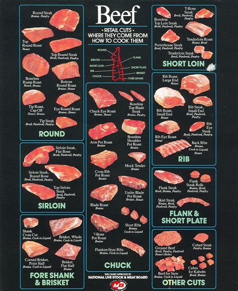 Meat Cut Chart For Beef
