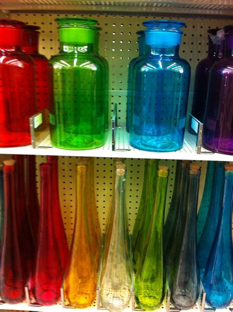 Colored Glass Bottles Cores Explosão De Cor