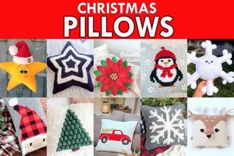 christmas pillow home decor crochet pattern roundup amvabe crochet