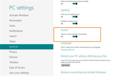 Go to the system category in the settings app the system category opens in the display tab. How To Automatically Adjust Screen Brightness In Windows 8