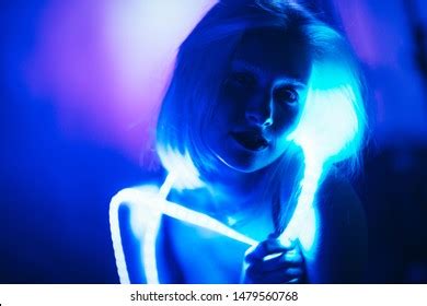 Similar Images Stock Photos Vectors Of High Fashion Model Woman In Colorful Bright Neon