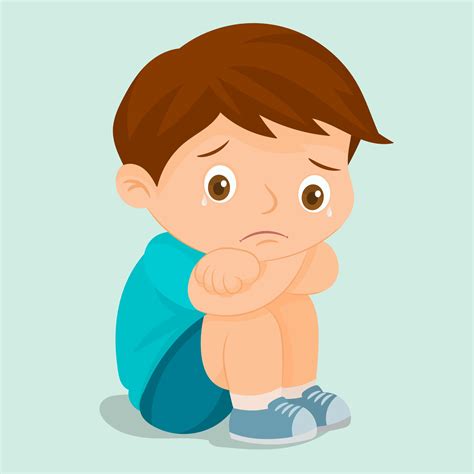 Sad Boy Vector Art Icons And Graphics For Free Download