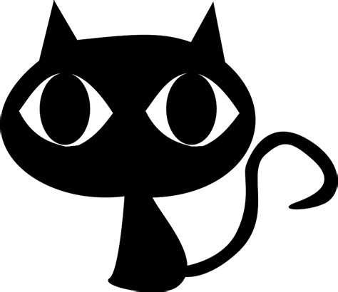 Black Cat With Big Eyes Clipart Free Download Transparent Png Creazilla