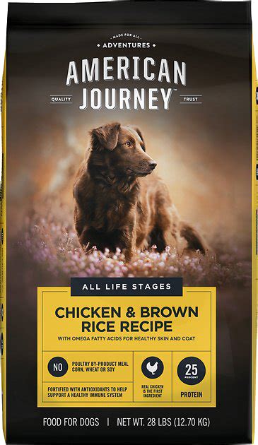 You need to have a conversation with your veterinarian about the nutritional needs of your dog's breed and how many. American Journey Chicken & Brown Rice Protein First Recipe ...