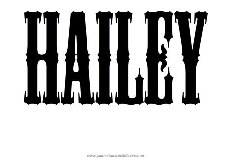 Hailey Name Tattoo Designs