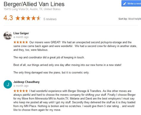 Berger Allied Van Lines Moving Reviews 5 Movers Quotes