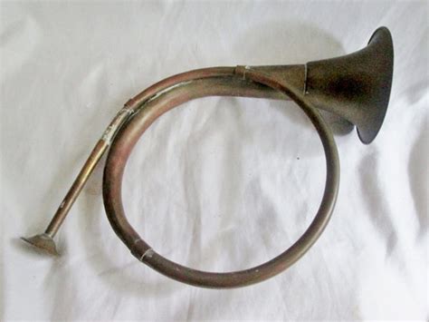 Vintage Cavalry Brass Bugle Hunting Horn Military Style W Mouthpiece M