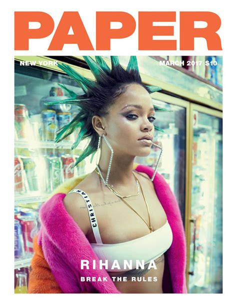 Rihanna Oozes Sex Appeal As She Flashes Underboob In Paper Shoot