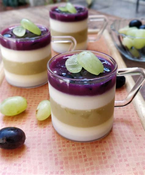 Black And Green Grapes Panna Cotta Recipe Food Ethics