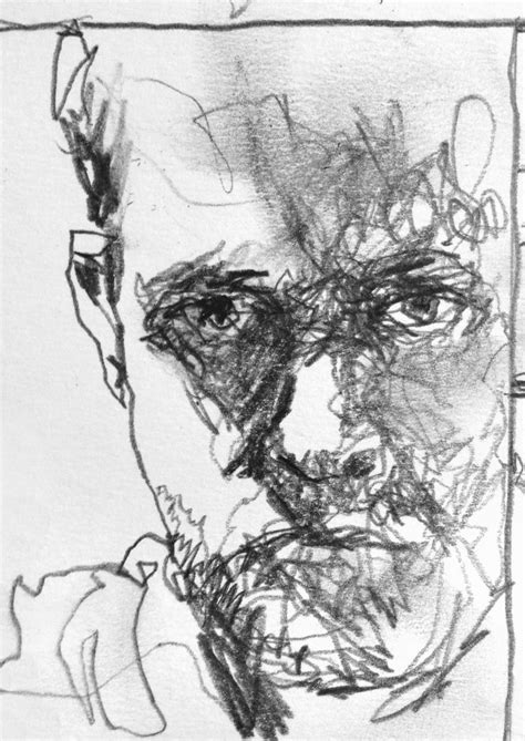 Self Portrait No 6 Pencil On A7 Drawing Paper Self