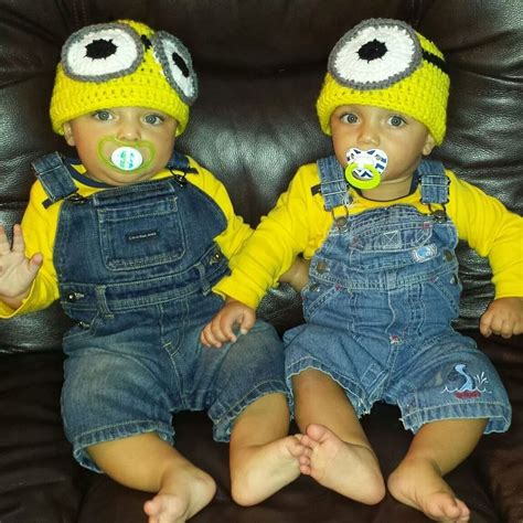 Minion Costumes For Tiny Twins Baby Halloween Costumes For Boys