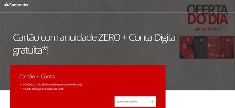 Só hoje Santander oferece isenção de anuidade de novos cartões de