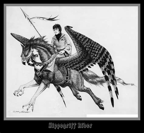 Hippogriff Rider By M Skirvin On Deviantart
