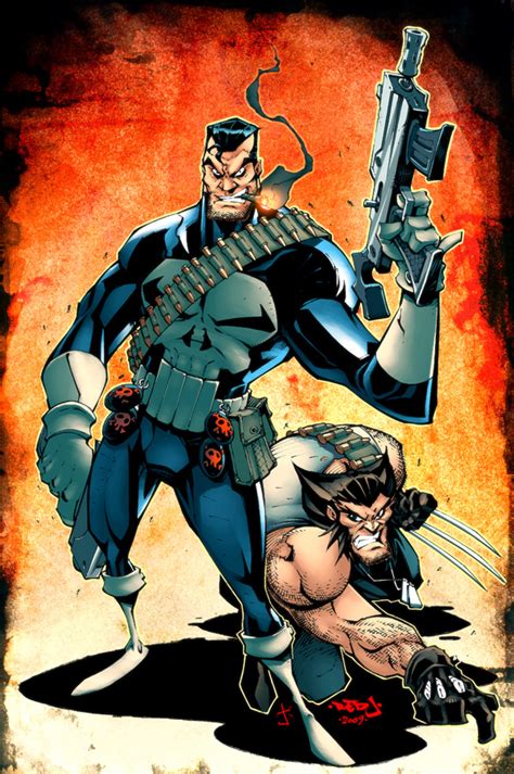 Punisher And Wolverine Comic Art Community Gallery Of Comic Art