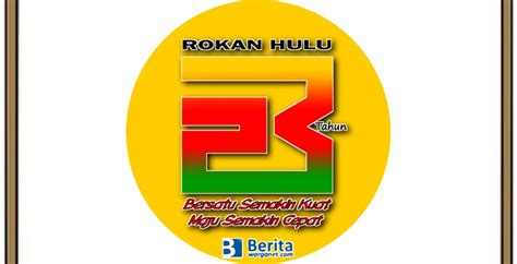 Logo Hut Kabupaten Rokan Hulu 2022 Ke 23 Tahun Unduh Format Png