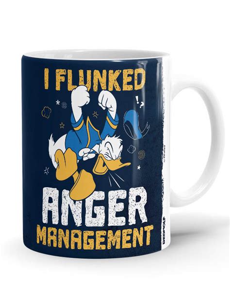 I Flunked Anger Management Coffee Mug Official Donald Duck