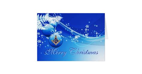 Personalize Masonic Christmas Greetings Card