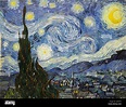 The Starry Night, 1889, Vincent Van Gogh Stock Photo - Alamy