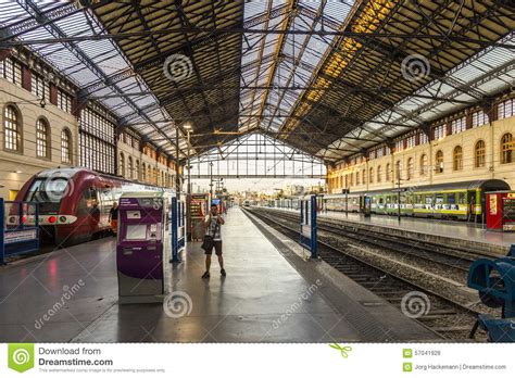 Travellers In Saint Charles Train Station In Marseilles Editorial Stock