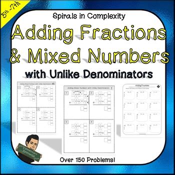 Maybe you would like to learn more about one of these? Adding Mixed Numbers and Fractions with Unlike Denominators | TpT