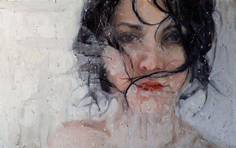 Alyssa Monks Paintings Hyperrealism Hyperrealistic Water Portrait