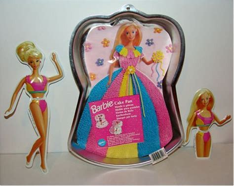 wilton barbie party cake pan 2105 3550 1998 or 2105 9815 1998 mattel n2 free image download