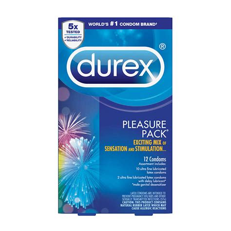 Durex Pleasure Pack Latex Condoms 12 Pack