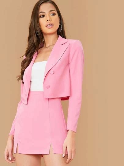Women S Two Piece Outfits Matching Sets SHEIN USA In 2020 Pink