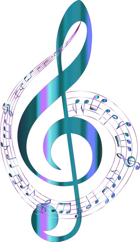 Turquoise Musical Notes Typography No Background By Gdj Turquoise