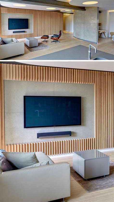 This is one of the modern tv wall unit designs, which opens up the floor space and gives the ensemble a clean look. 8 TV Wall Design Ideas For Your Living Room | CONTEMPORIST