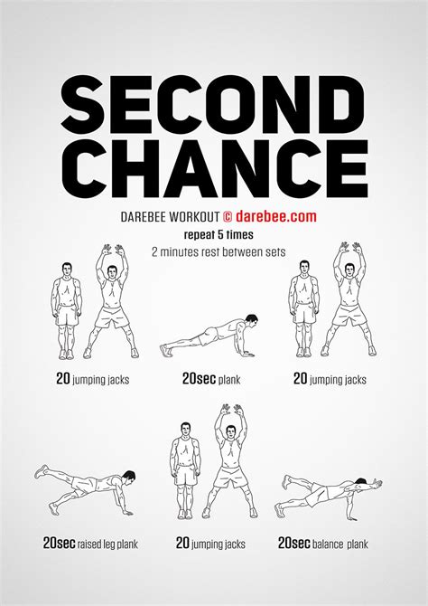 Darebee Workouts │ Second Chance Workout Full Body Cardio With Focus