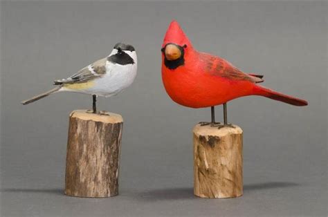 Sold Price Two Miniature Bird Carvings By Peter Peltz Of Sandwich