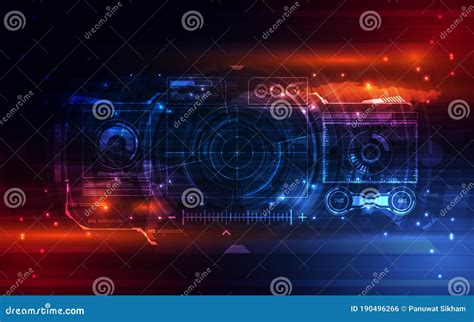 Abstract Hud Ui Gui Future Futuristic Screen System Virtual Design